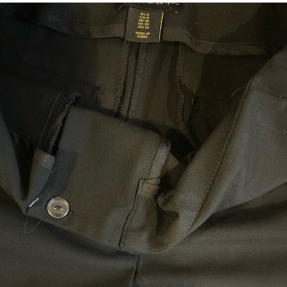 House of Harlow Black Dress Flare Pants Size 6 Class Open Slit at Hem - Picture 3 of 5